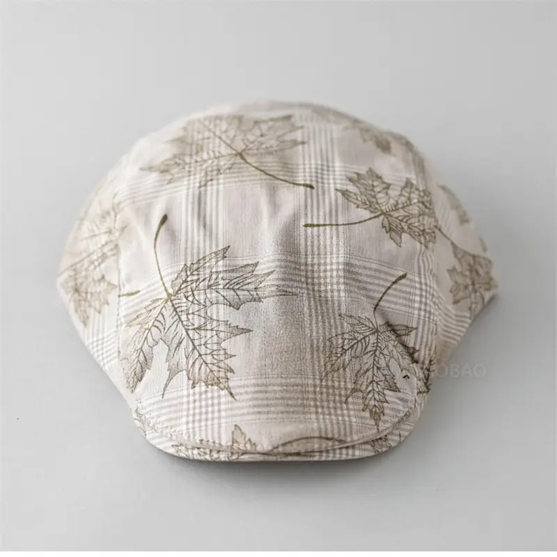 Men's Maple Leaf Plaid Progressive Cap Hat