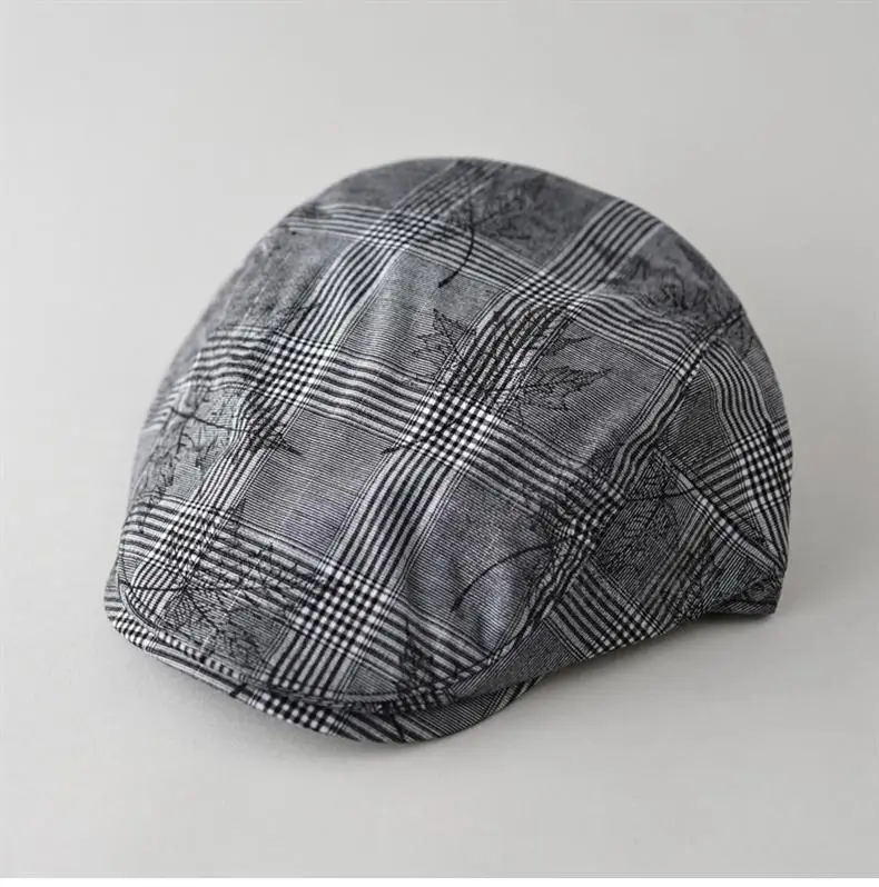 Men's Maple Leaf Plaid Progressive Cap Hat — feature 2