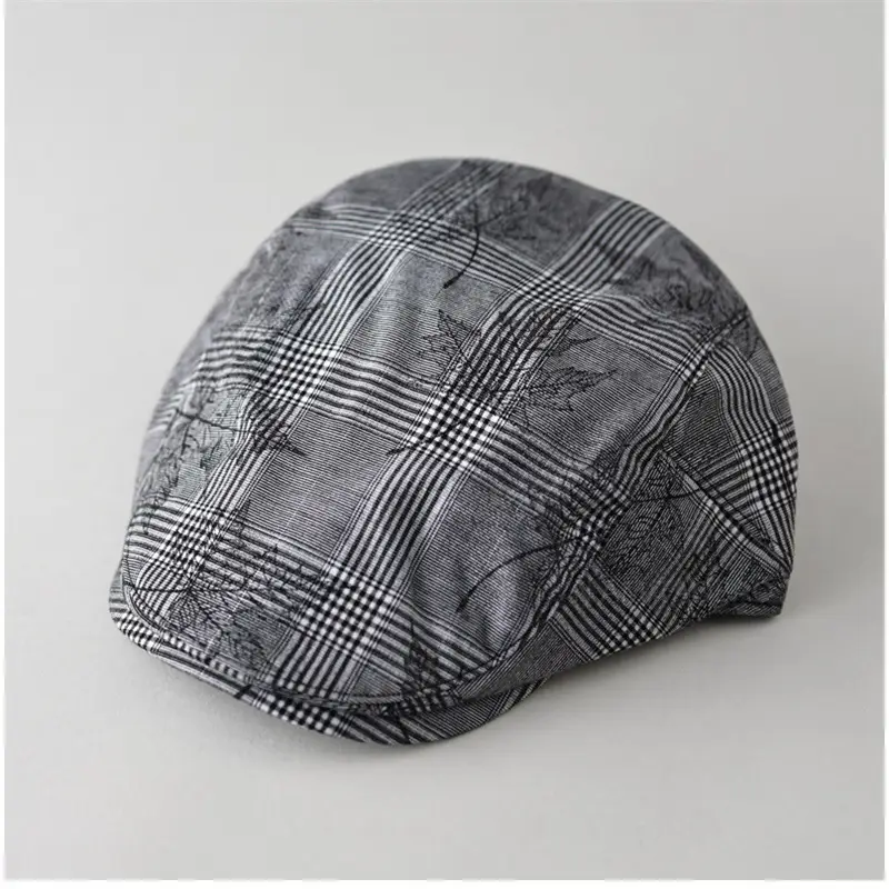 Men's Maple Leaf Plaid Progressive Cap Hat