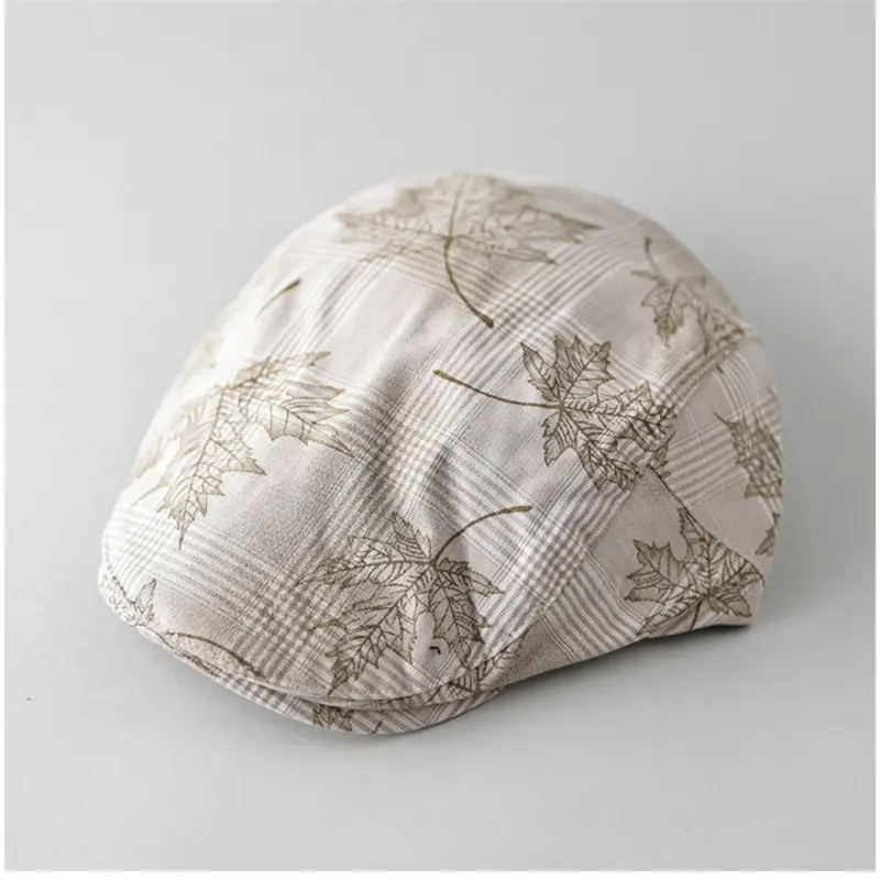 Men's Maple Leaf Plaid Progressive Cap Hat