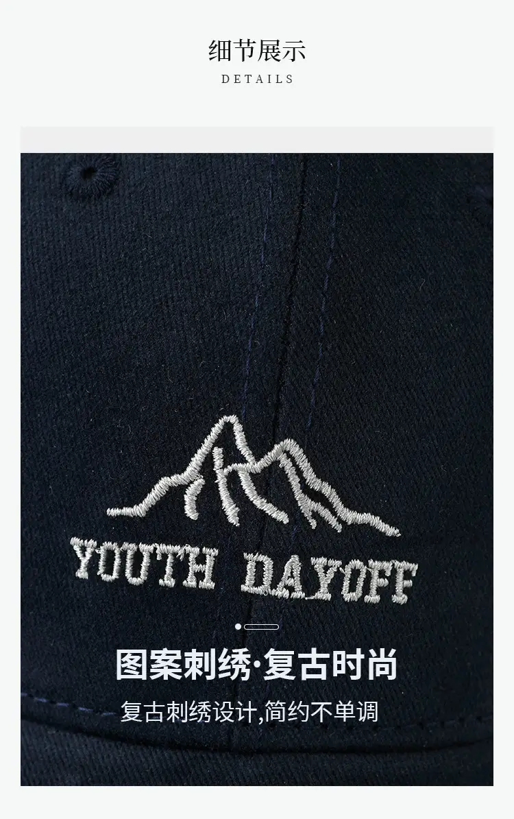 Navy Women Mountain Logo Baseball Cap — feature 3