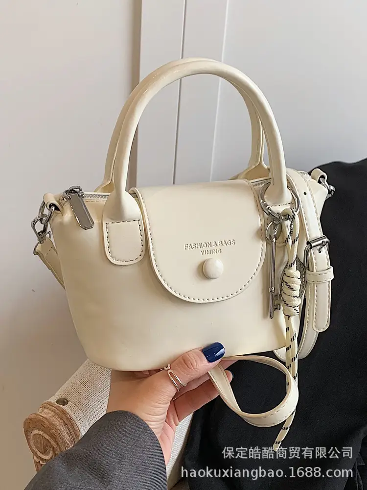 Pink Leather Crossbody Bag for Women Spring Summer 2025 - Image 6