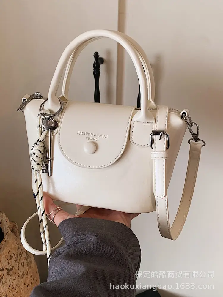 Pink Leather Crossbody Bag for Women Spring Summer 2025 - Image 8