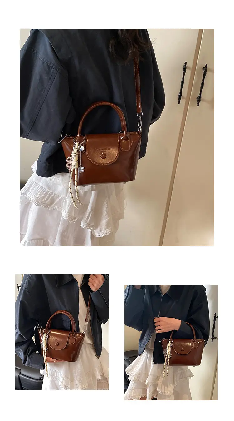 Pink Leather Crossbody Bag for Women Spring Summer 2025 — feature 12