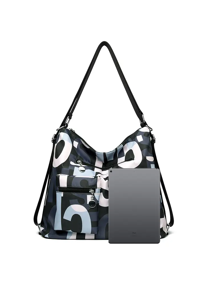Cross-Brand Letter Print Tote Bag Women Shoulder Bag