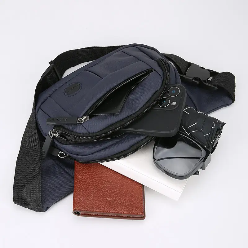 Men's Multi-Layer Waist Bag with 4 Attachments
