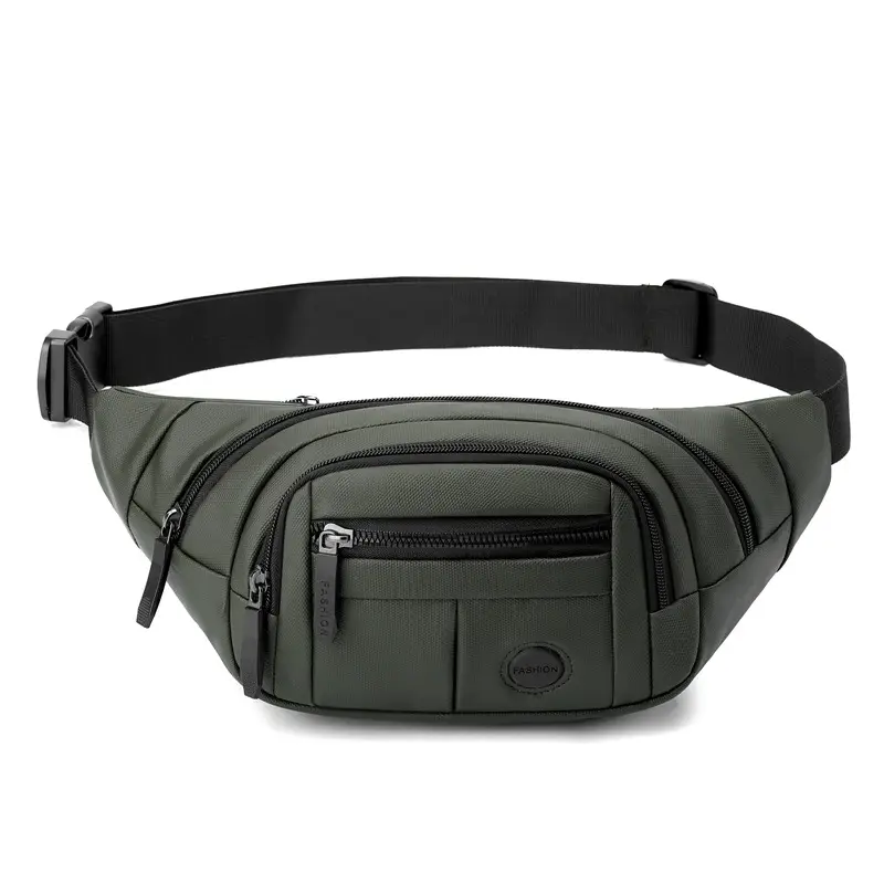 Men's Multi-Layer Waist Bag with 4 Attachments