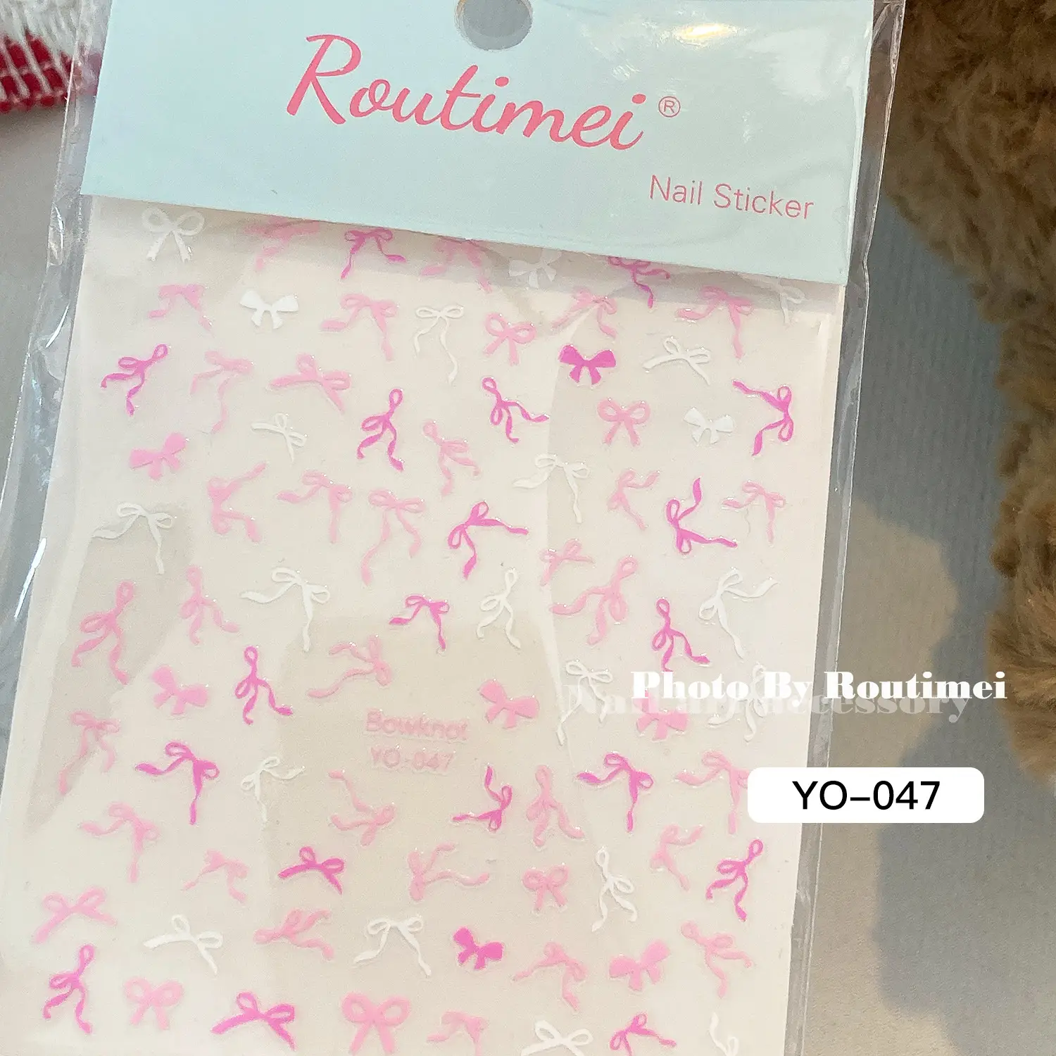 Joker Style Bow Nail Stickers Set of 12 — feature 12