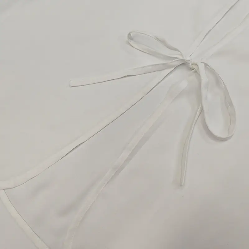 Spring 2025 V-Neck Ruffled Trumpet Shirt for Women — feature 37