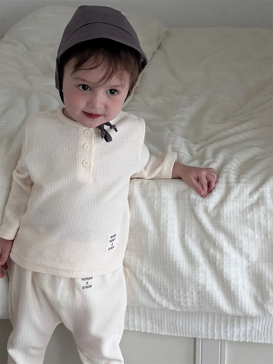 Boys' White Open Button T-Shirt Set for Kids 2025 - Image 7
