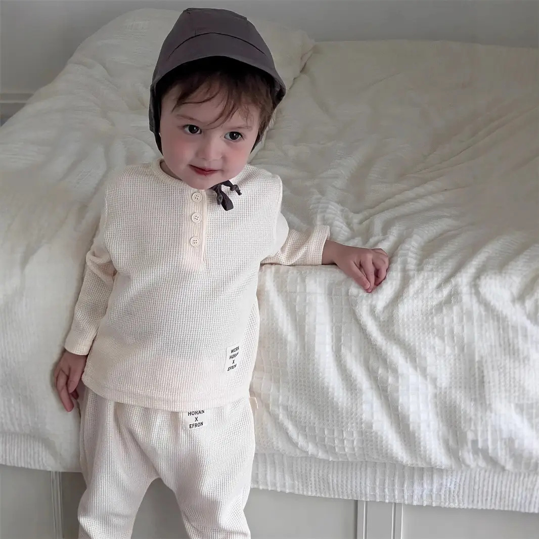 Boys' White Open Button T-Shirt Set for Kids 2025 — feature 4