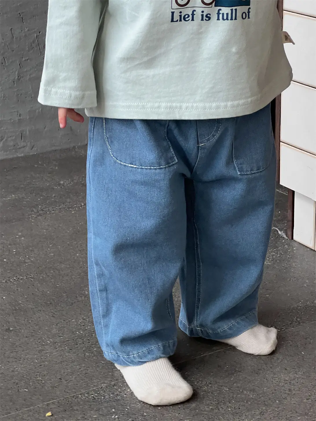 Kids Korean Style T-Shirt & Jeans Set Spring 2026