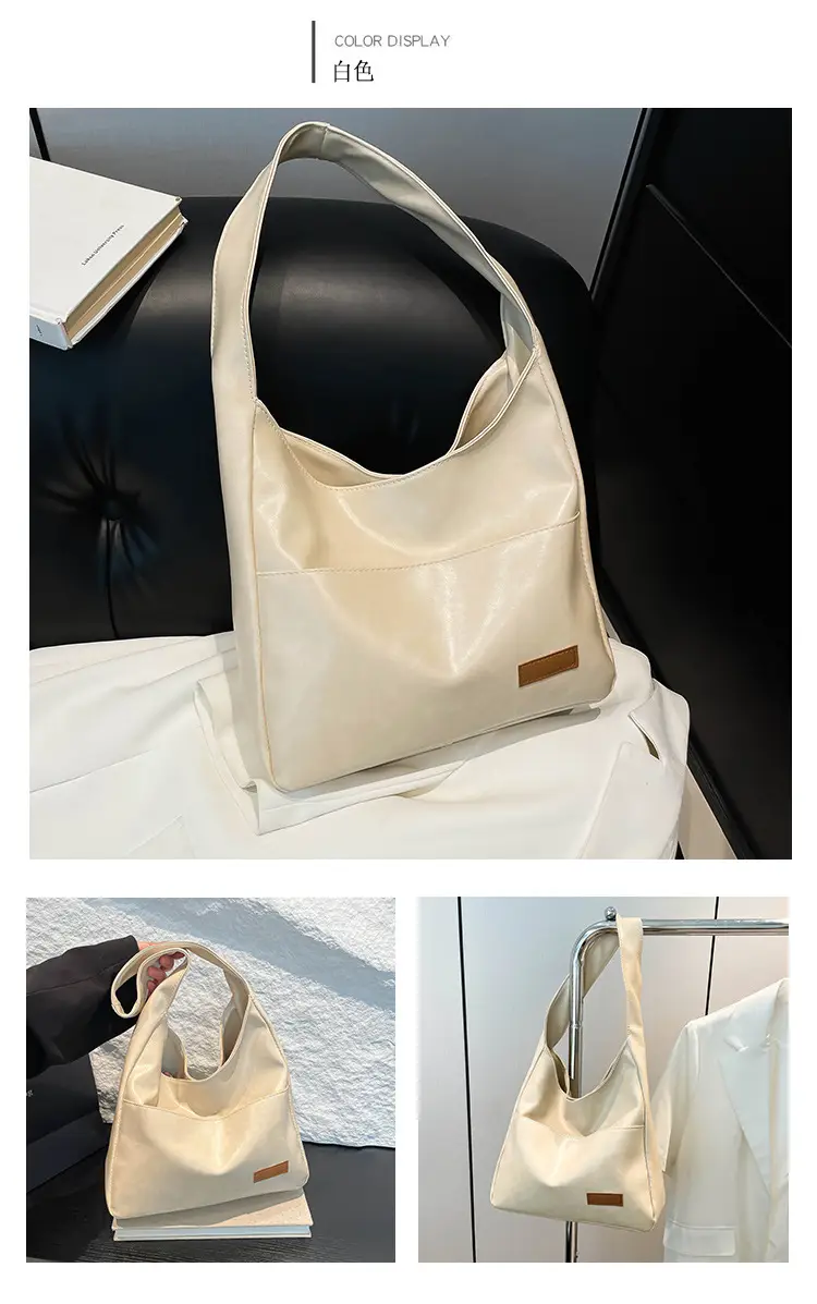 Red Leather Shoulder Bag for Women Large Capacity — feature 18