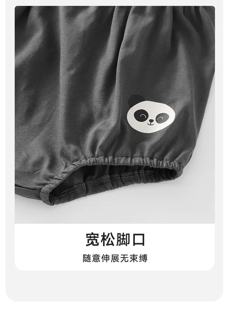 Kids Cotton Vest Shorts Set with Cute Face Design — feature 10