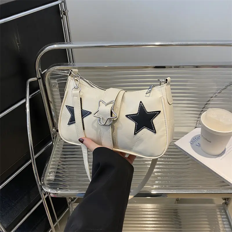 Star Print Korean Style Shoulder Bag Women 2024