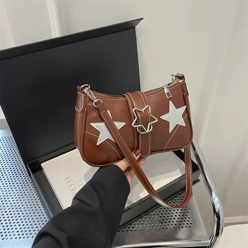 Star Print Korean Style Shoulder Bag Women 2024