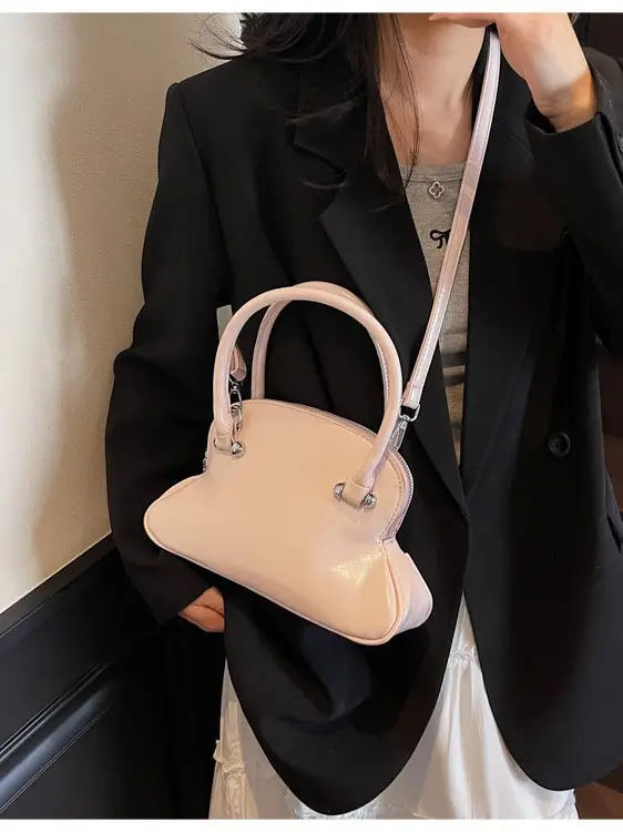 Black Shell Shoulder Crossbody Bag Women Spring Summer 2025 - Image 8