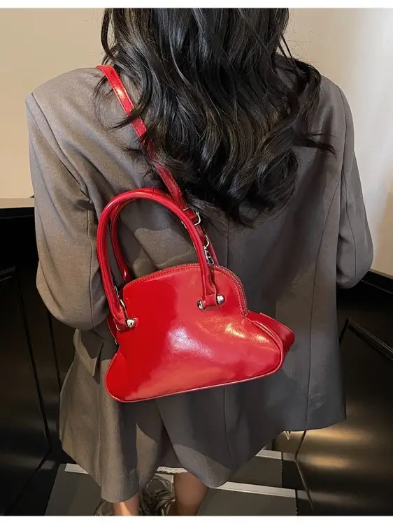 Black Shell Shoulder Crossbody Bag Women Spring Summer 2025 - Image 9