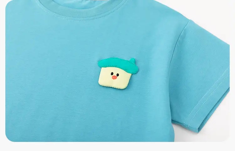 White Doodle Short Sleeve T-Shirt for Boys Girls Summer Wear — feature 23