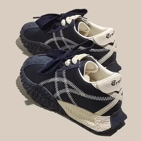 2025 New Spring and Autumn Heightening German Training Shoes Women's Ballet Style All-match Platform Sports Casual Forrest Gump Shoes