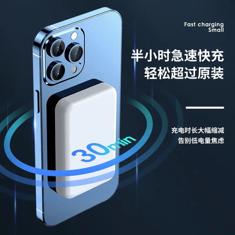 Magsafe Magnetic Wireless Power Bank 10000Mah Fast Charging 20W Mobile Power Supply Gift Printing Logo Wholesale - Image 5