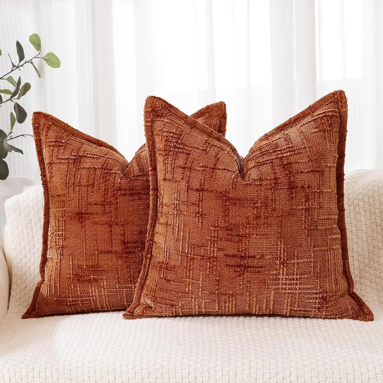Cross-Border Bamboo Chenille Throw Pillow Covers for Living Room - Image 12