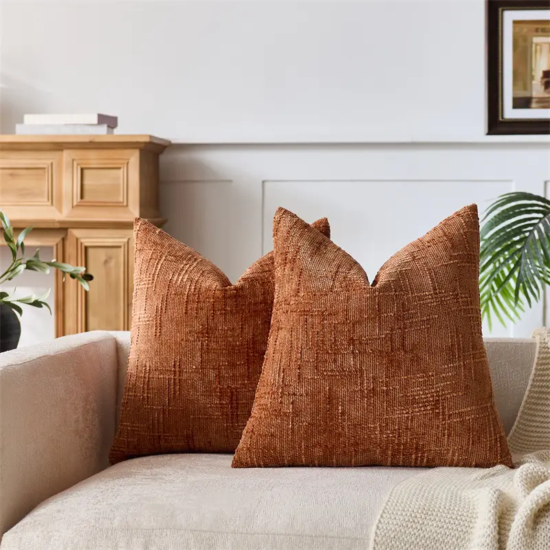 Cross-Border Bamboo Chenille Throw Pillow Covers for Living Room - Image 2