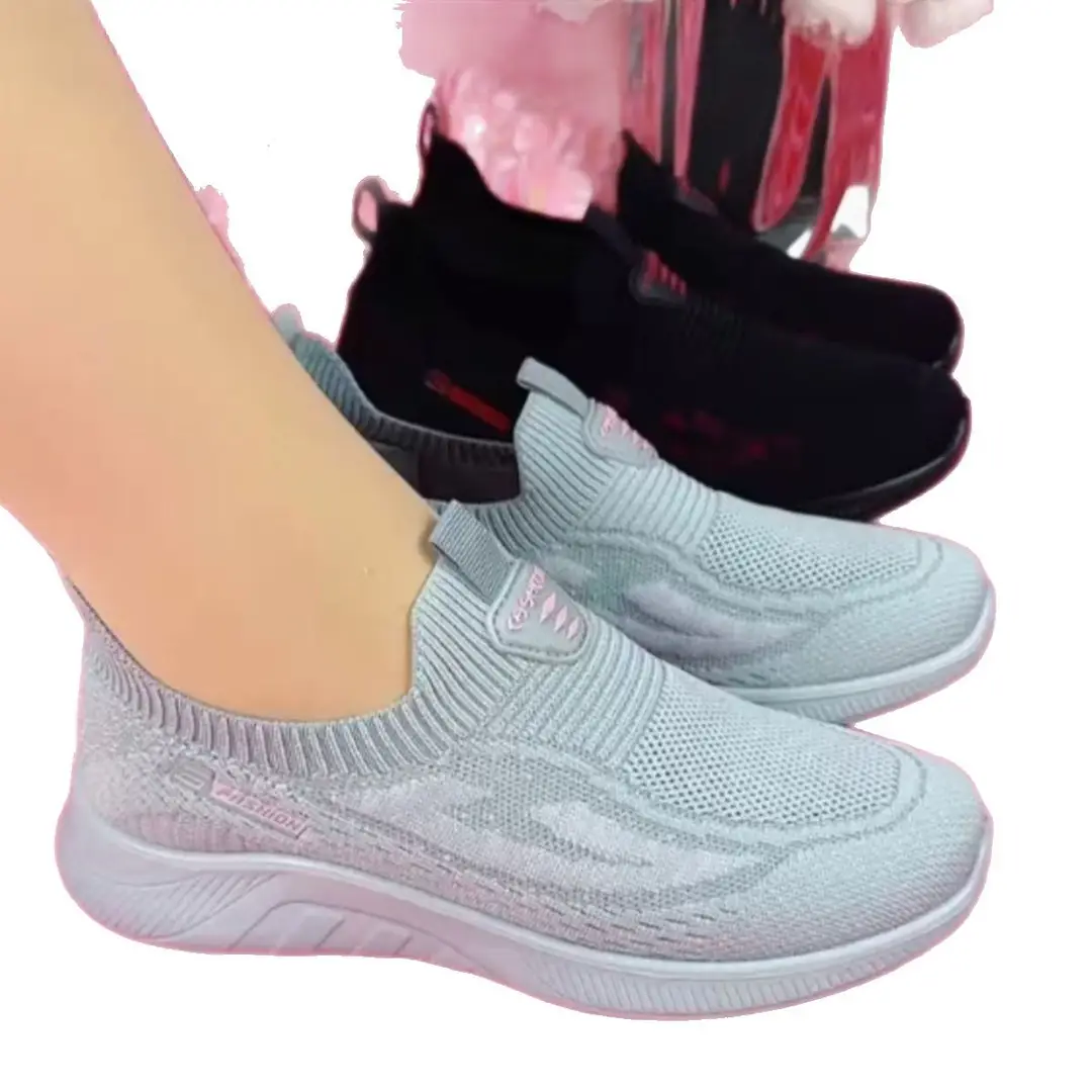 Spring Walking Shoes Casual Old Beijing Cloth Shoes Women's Moms Shoes Lightweight Polyurethane Sole Fly-woven Mesh Shoes for Women - Image 7