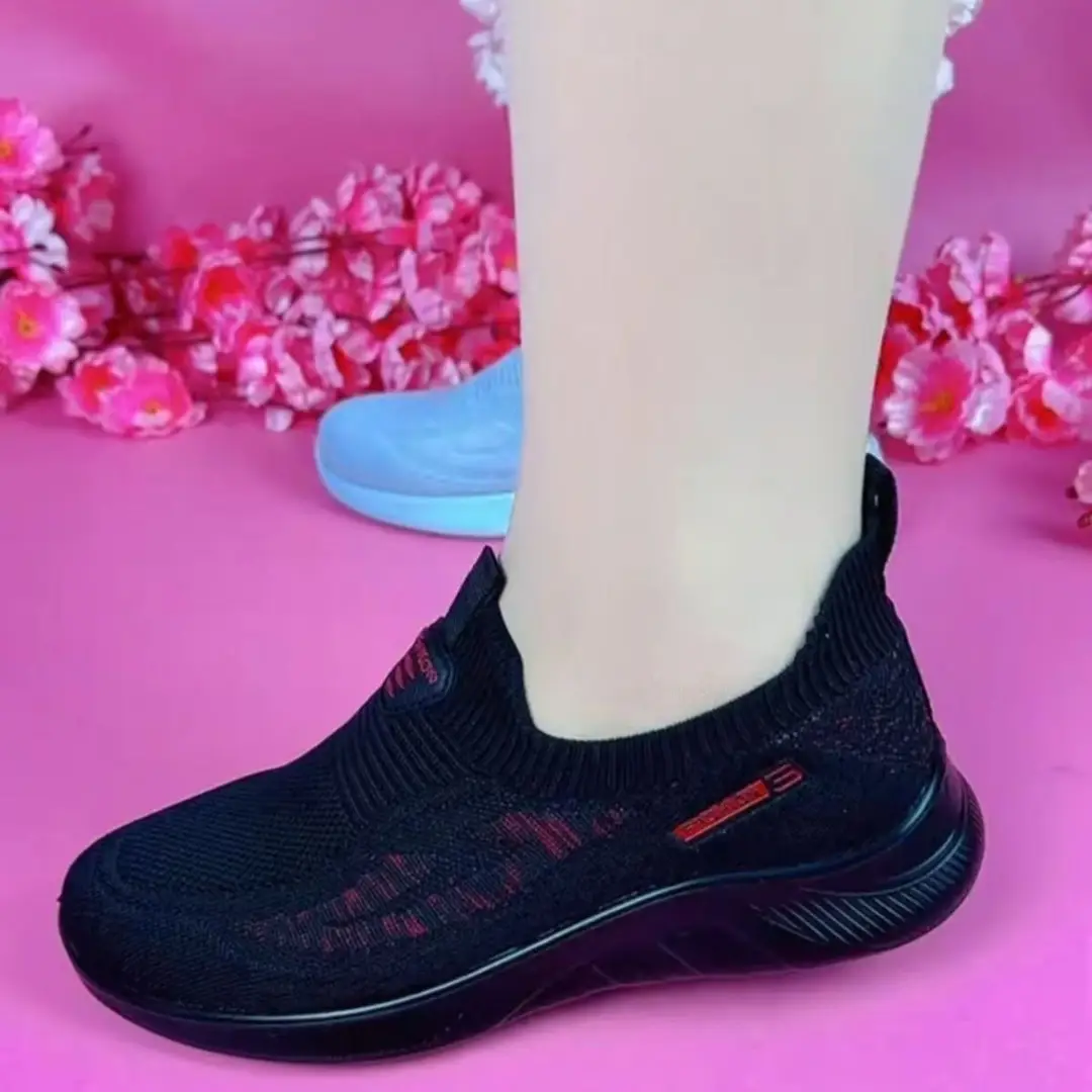 Spring Walking Shoes Casual Old Beijing Cloth Shoes Women's Moms Shoes Lightweight Polyurethane Sole Fly-woven Mesh Shoes for Women — feature 14