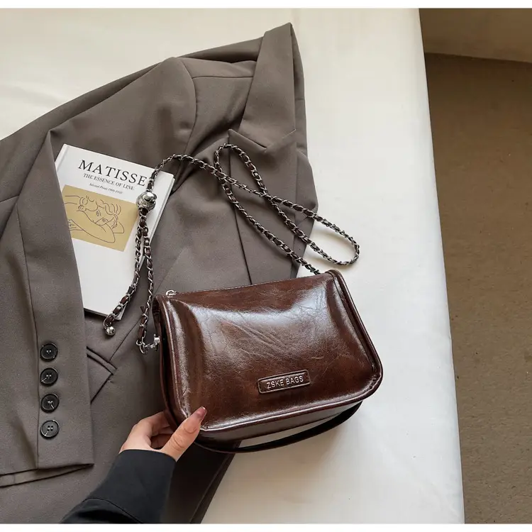 Brown Leather Crossbody Bag for Women 2026 - Image 8