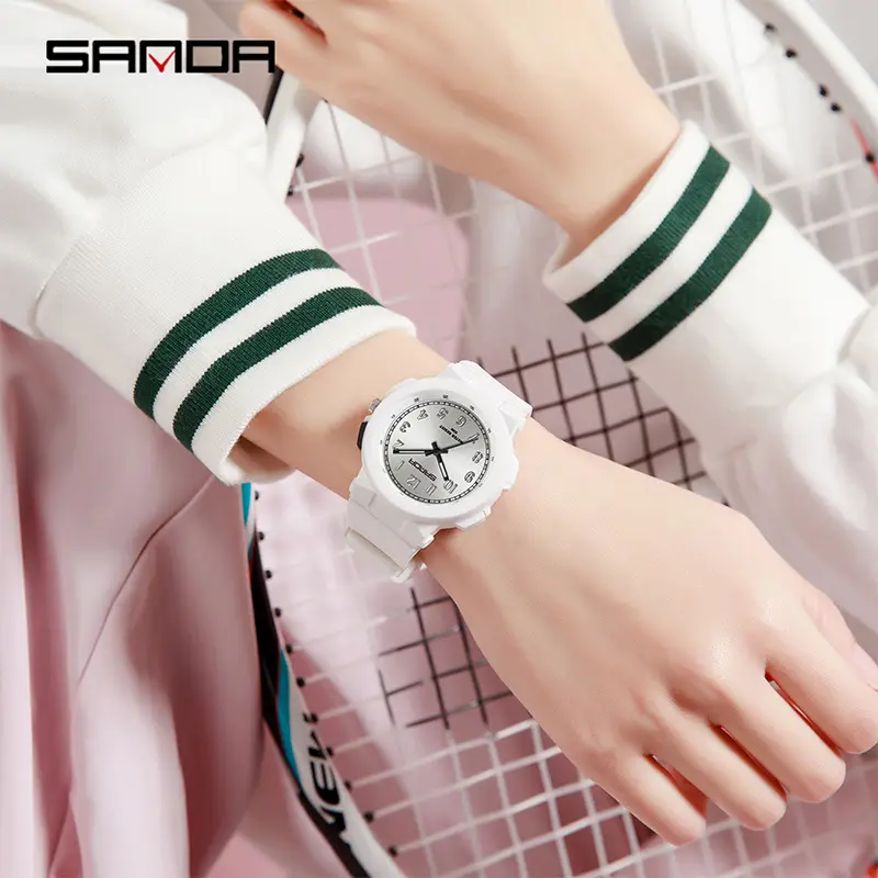 Sanda Pink Quartz Watch for Students - Image 11