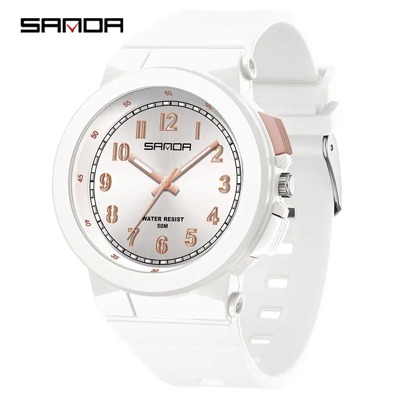 Sanda Pink Quartz Watch for Students - Image 7