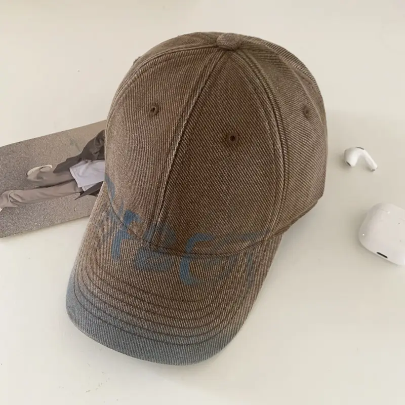American Style Retro Washed Old Letter Baseball Cap for Men - Image 5
