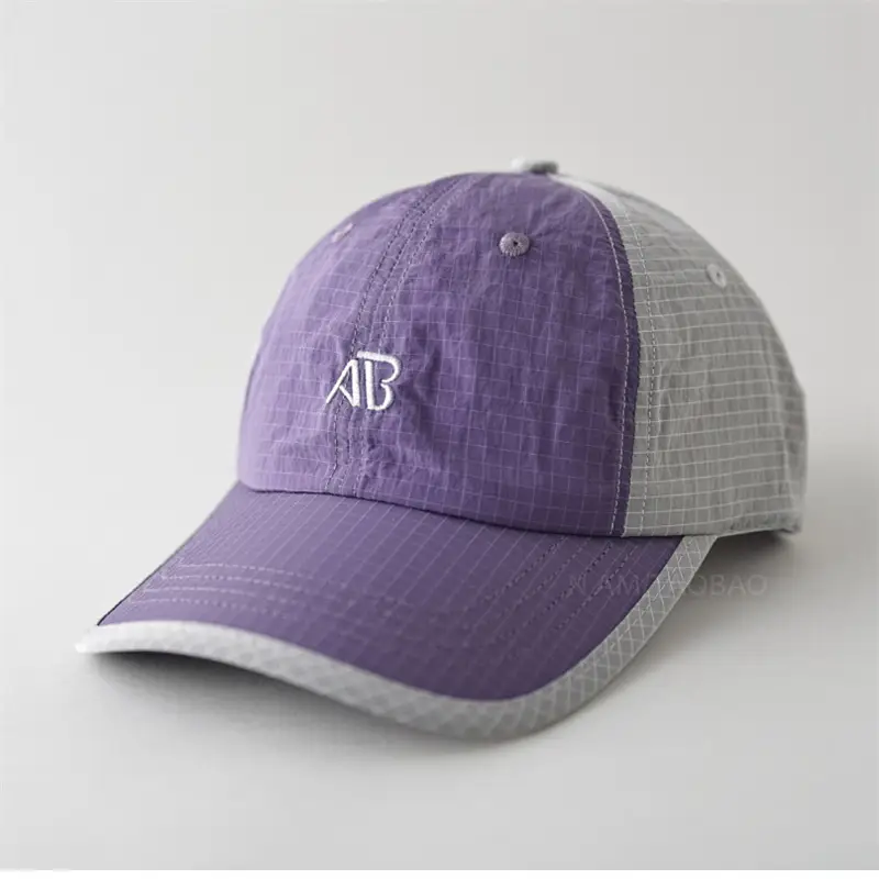 Men Green Baseball Cap with Logo, Quick-Drying, Summer Wear