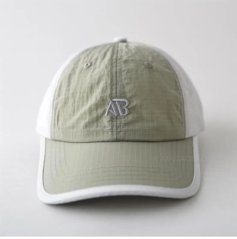 Men Green Baseball Cap with Logo, Quick-Drying, Summer Wear — feature 11
