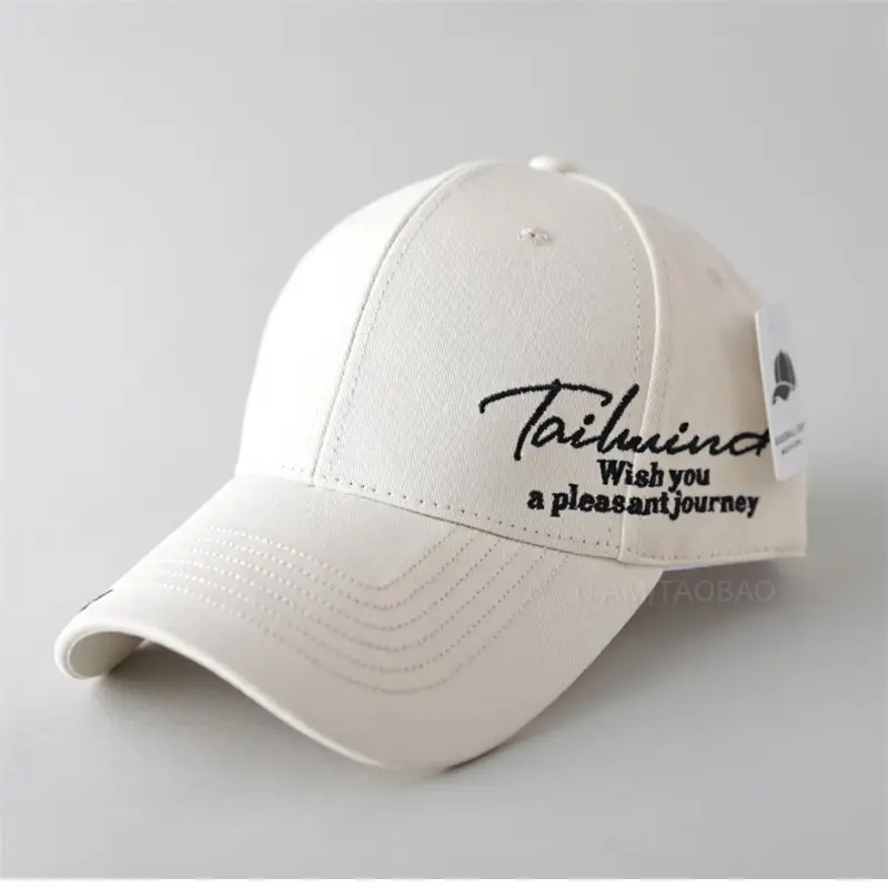 White Side Letter Embroidered Baseball Cap for Men Women - Image 11