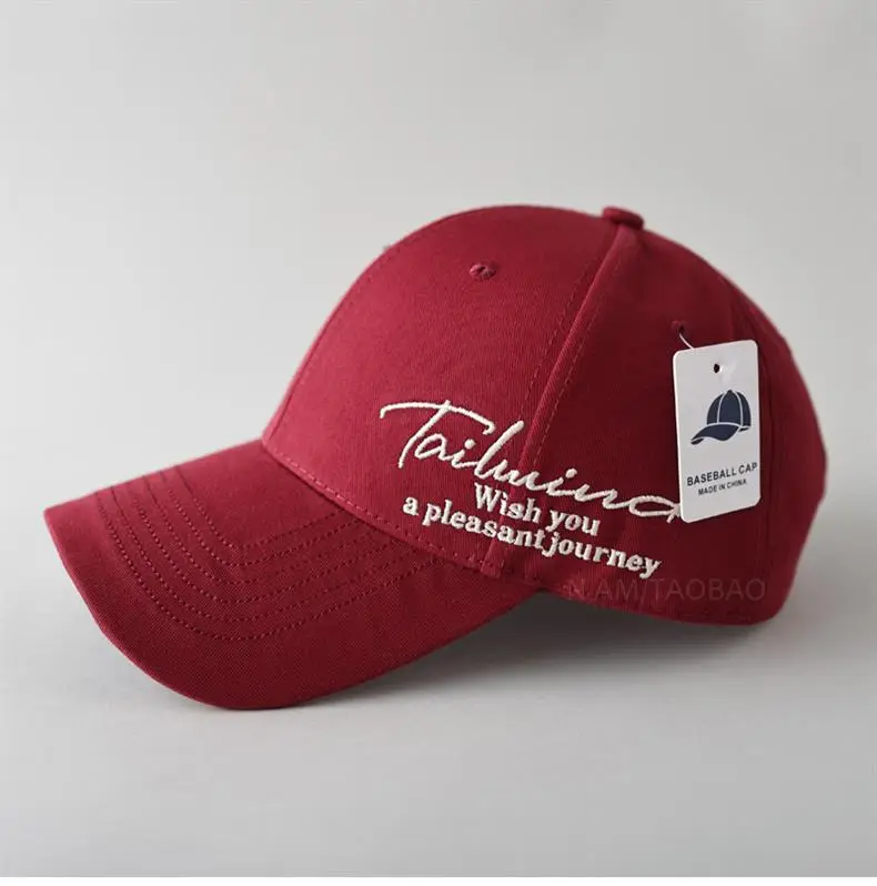 White Side Letter Embroidered Baseball Cap for Men Women — feature 9