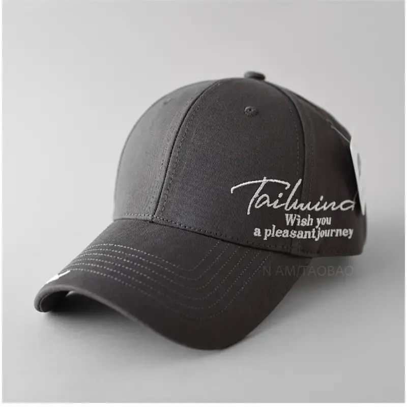 White Side Letter Embroidered Baseball Cap for Men Women - Image 5