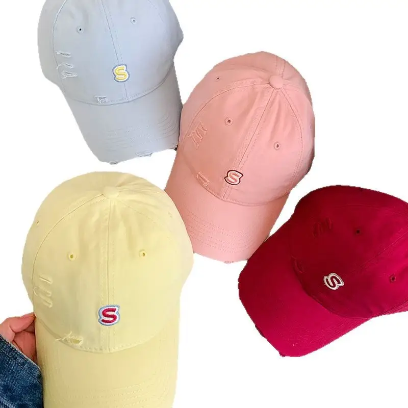 Women's White Letter Embroidered Baseball Cap - Image 13