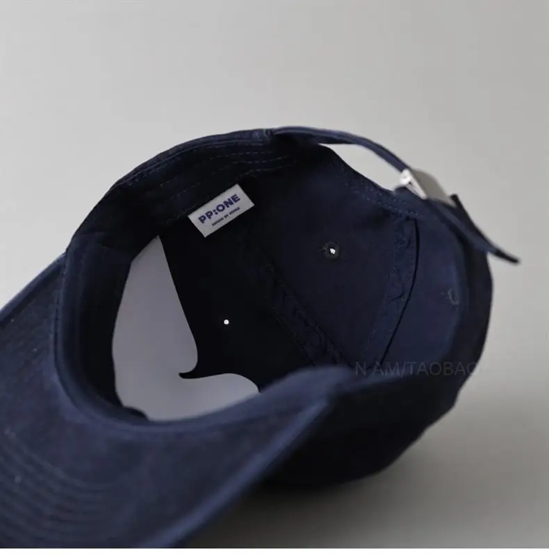 White Vintage Baseball Cap for Men Women Flat Bristle — feature 5