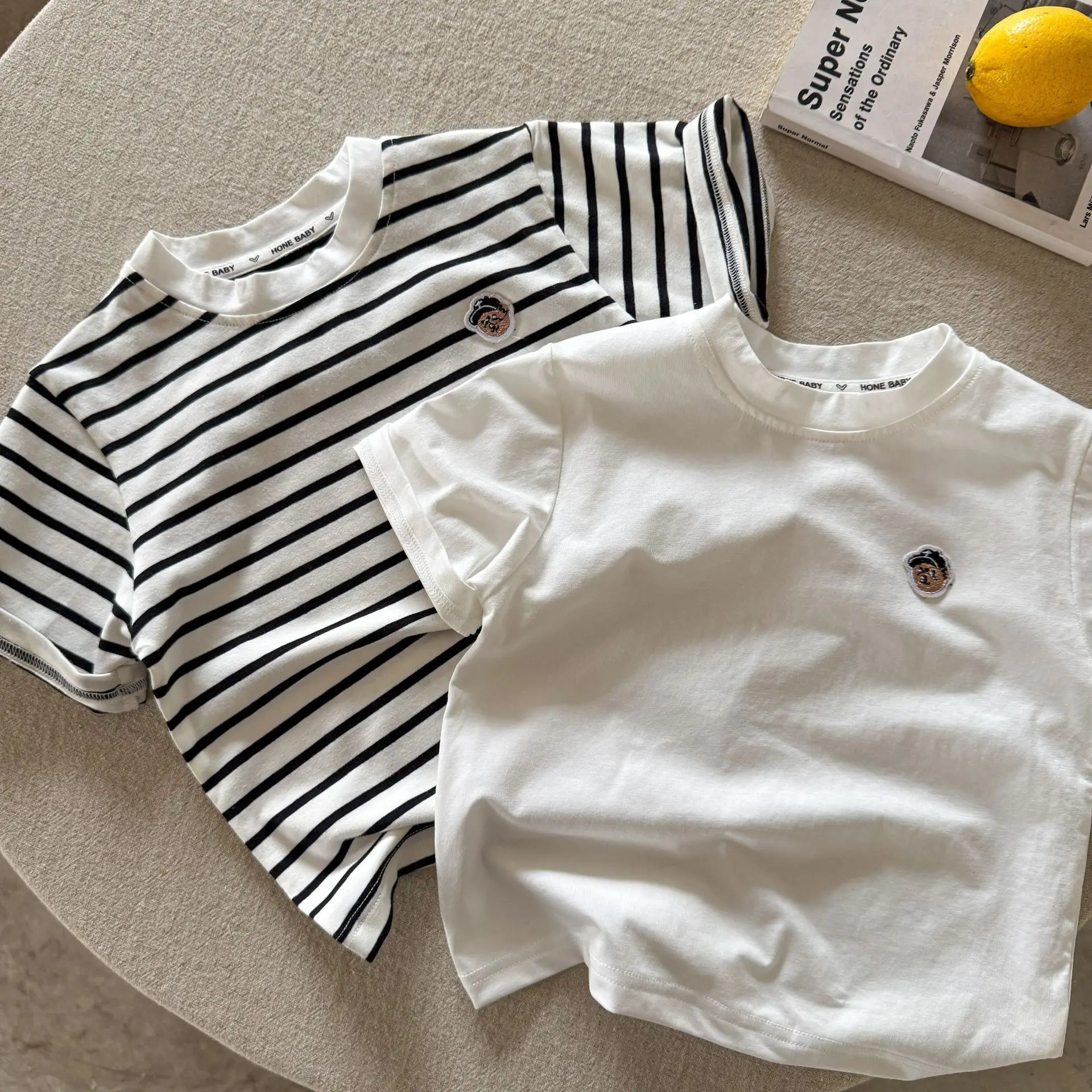 Children's T-Shirt 2025 Summer Casual Round Neck Embroidered — feature 4