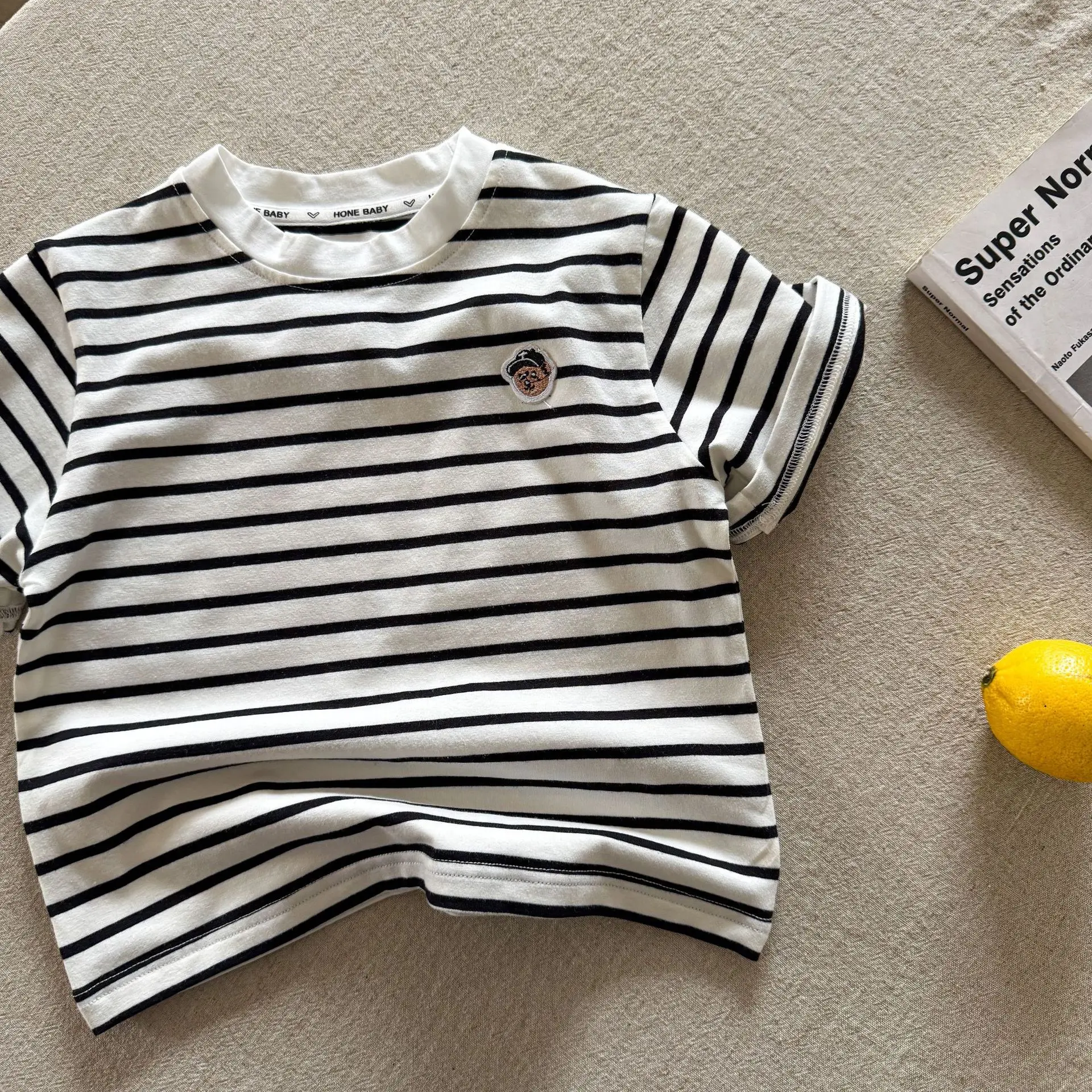 Children's T-Shirt 2025 Summer Casual Round Neck Embroidered — feature 5