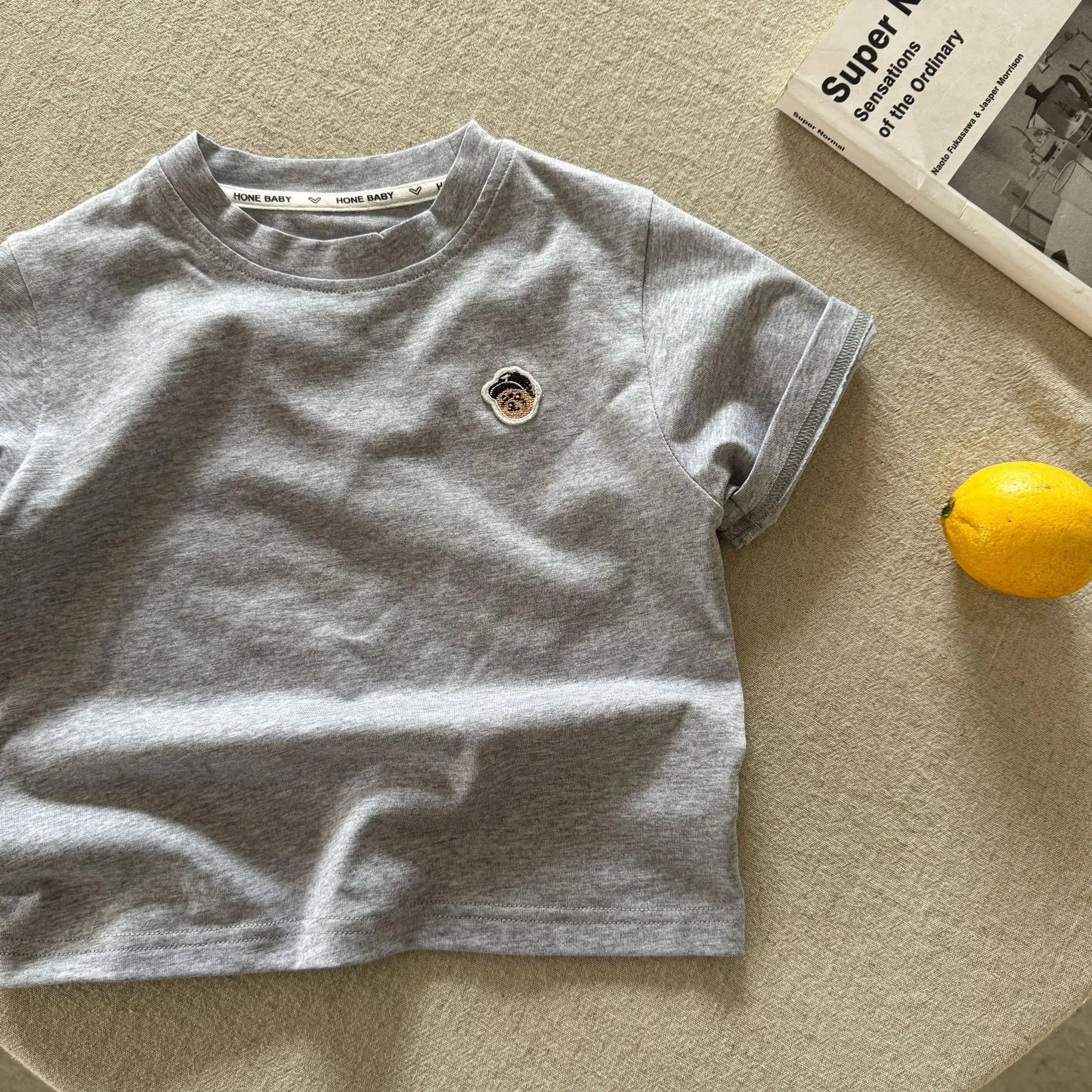 Children's T-Shirt 2025 Summer Casual Round Neck Embroidered — feature 6