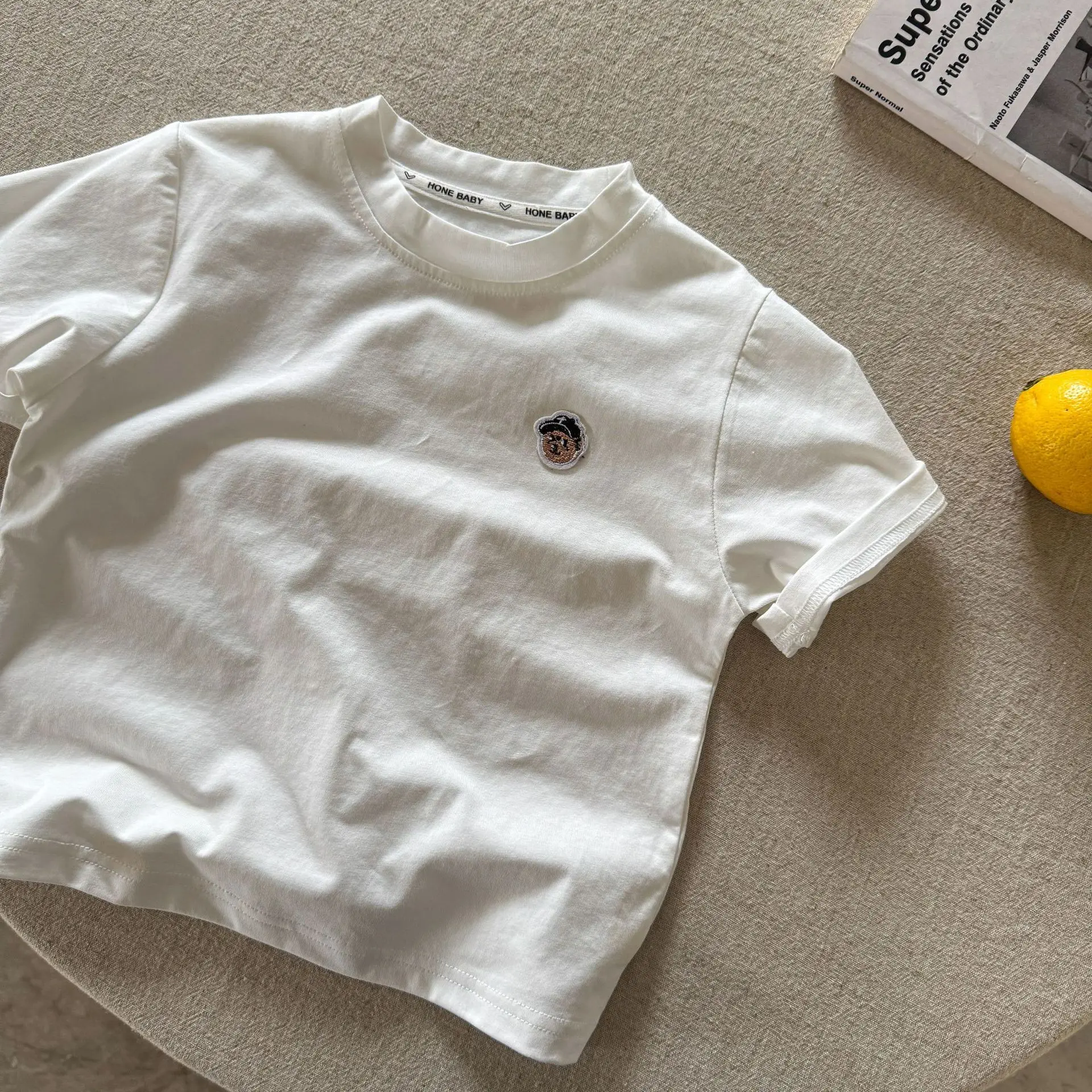 Children's T-Shirt 2025 Summer Casual Round Neck Embroidered — feature 7