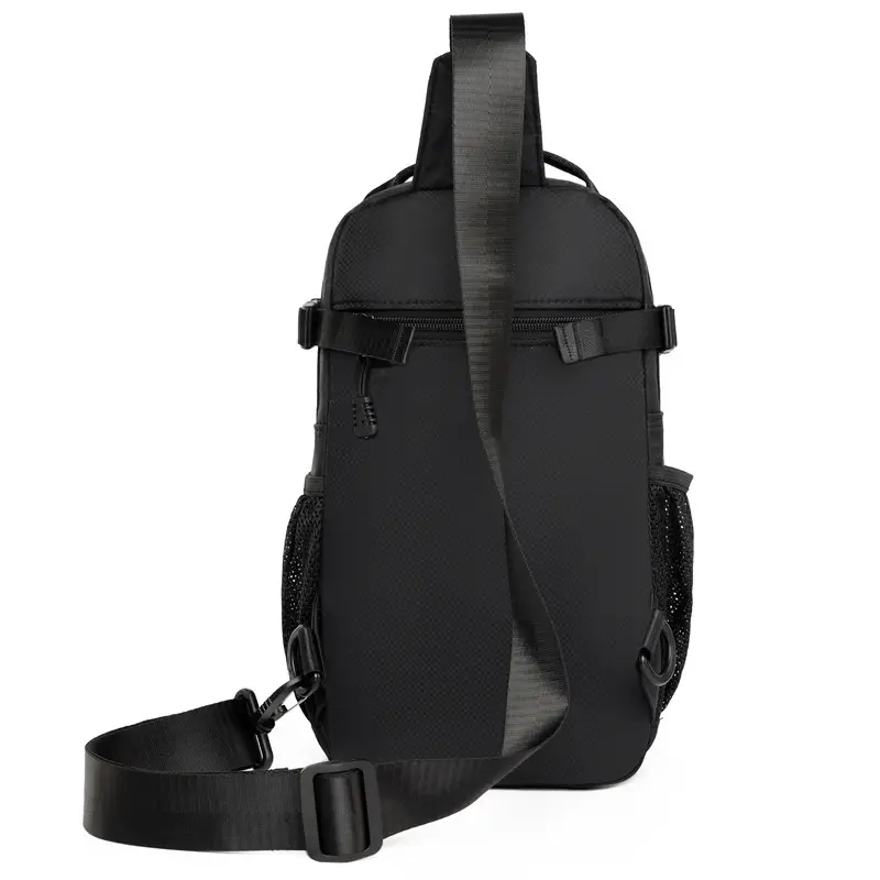 Men's Large Black Travel Chest Bag 24H Transit - Image 6