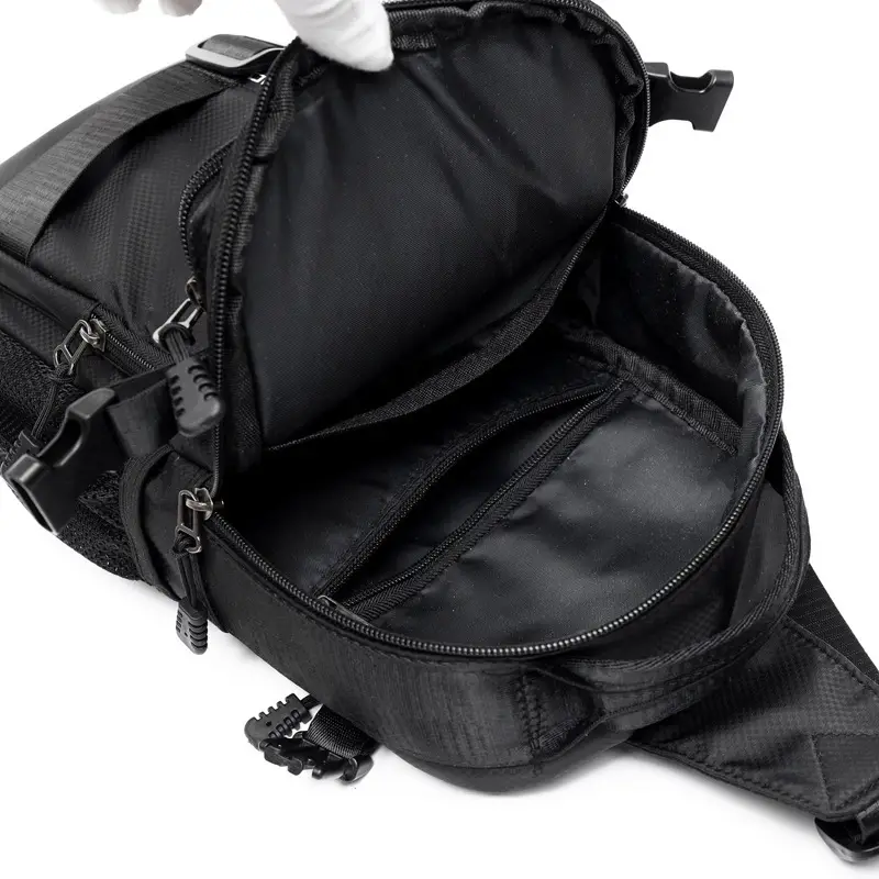 Men's Large Black Travel Chest Bag 24H Transit - Image 7