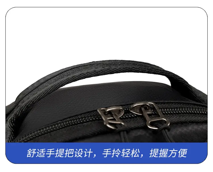 Men's Large Black Travel Chest Bag 24H Transit — feature 36
