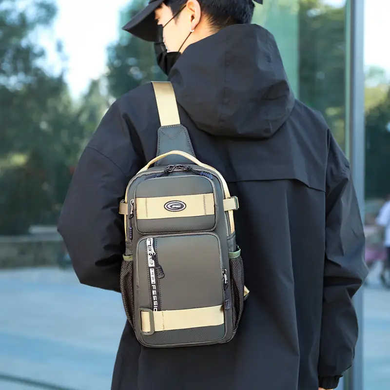 Men's Large Black Travel Chest Bag 24H Transit - Image 3