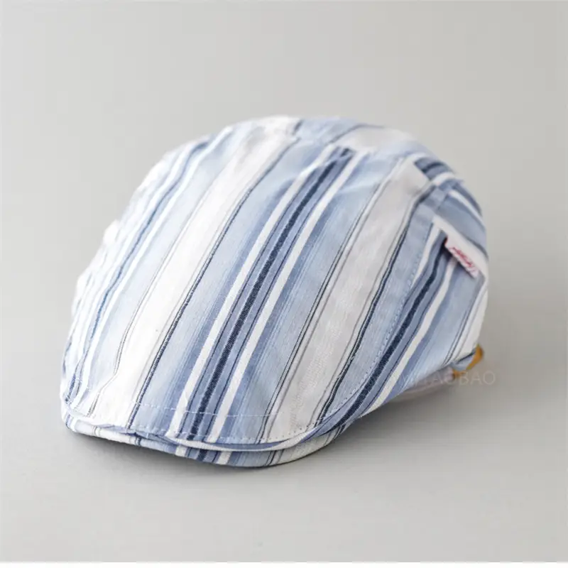 Men Women Striped Painter's Cap All Match Casual - Image 11