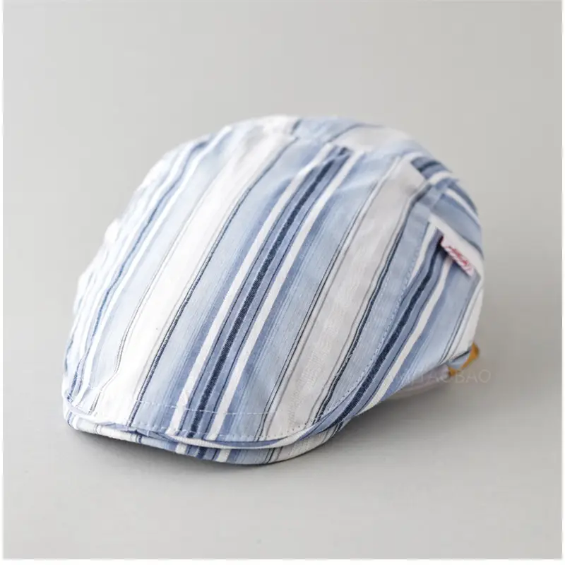Men Women Striped Painter's Cap All Match Casual - Image 5